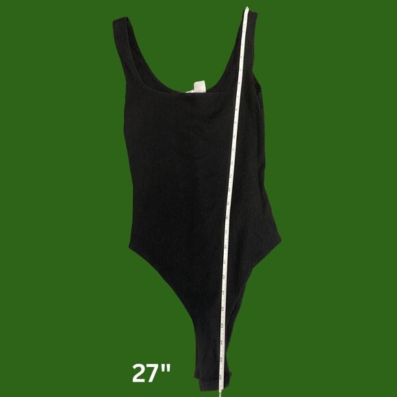 ✨ H&M Divided Black Ribbed Bodysuit | Women’s XS - Picture 3 of 6